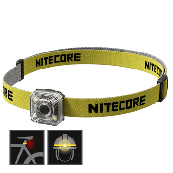 2в1 - Ліхтар налобний + велосипедний маяк Nitecore NU05 KIT V2 6-1436_v2 фото