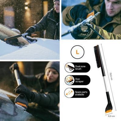 Щітка-скребок довга Fiskars Plus 1078494 1078494 фото