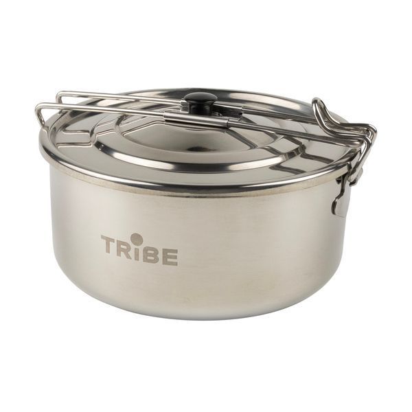 Котелок Tribe Tourist Pot 0,9 л стальной T-FH-0007-metal T-FH-0007-metal фото