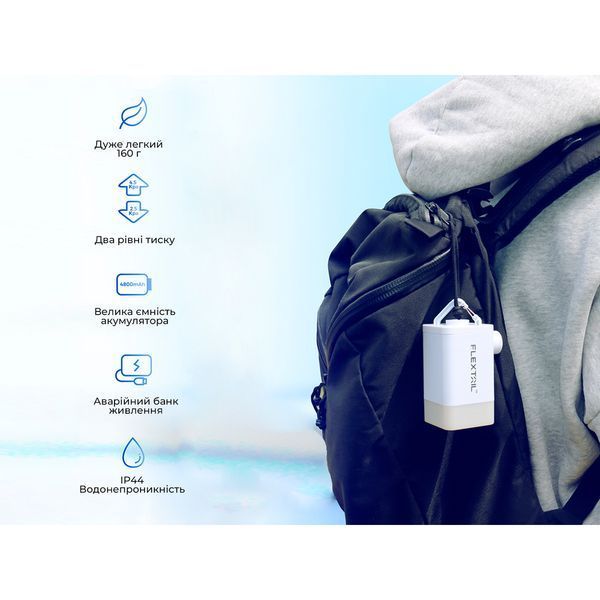 Насос-ліхтар-powerbank кемпінговий Flextail Max Pump 2 Plus, помаранчевий MP2PL4800-OG-i фото