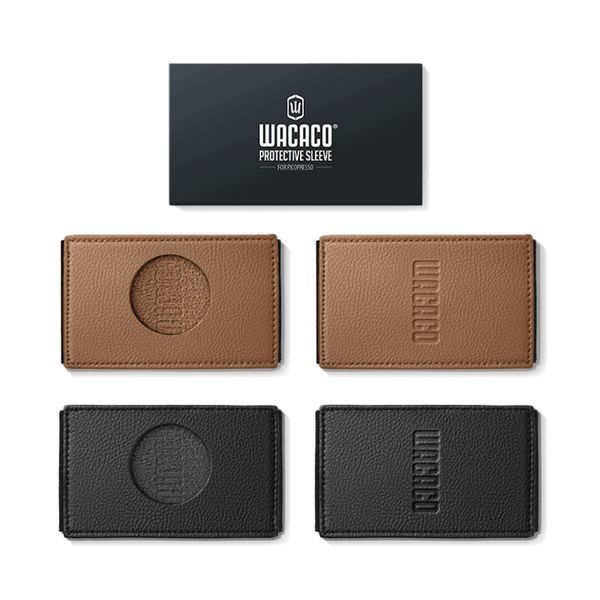 Чохол для портативної кавоварки Wacaco Picopresso, набір 2 шт, чорна-коричнева WPCASE фото