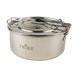 Котелок Tribe Tourist Pot 0,9 л стальной T-FH-0007-metal T-FH-0007-metal фото 3