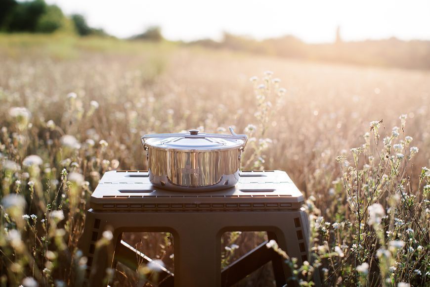 Котелок Tribe Tourist Pot 0,9 л стальной T-FH-0007-metal T-FH-0007-metal фото