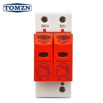 Пристрій захисту від перенапруги DС TOMZN TOV1-PV 2Р 1000V бл-з.9 фото