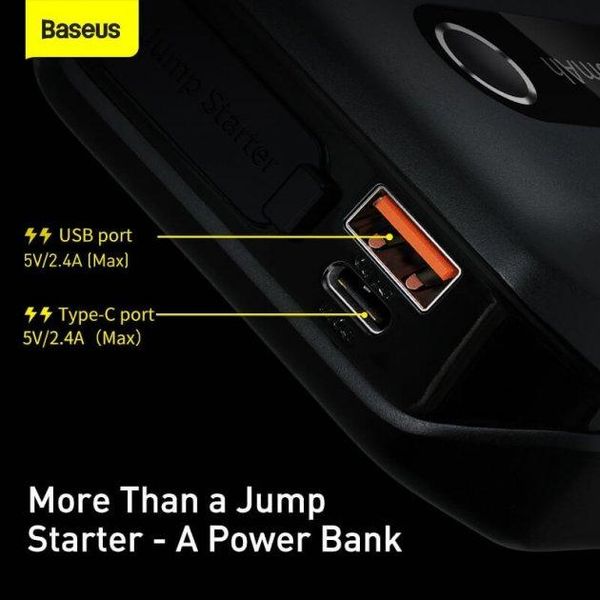 Пусковий пристрій Бустер Baseus Super Energy Air Car Jump Starter 10000mAh 37Wh (CGNL020101) CGNL020101 фото