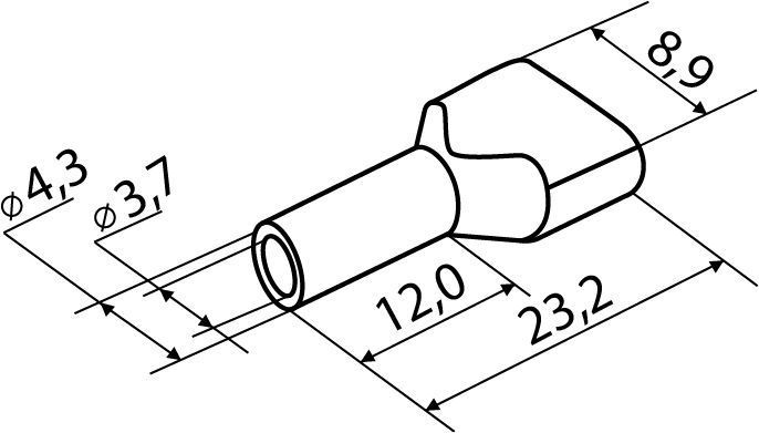 Наконечники трубчасті ТЕ 4,0-12 сірі (100шт) АСКО-УКРЕМ A0060120010 фото