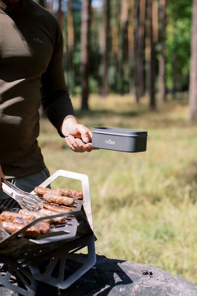 Контейнер для еды Tribe Lunch Box Alu T-FG-0016-grey T-FG-0016-grey фото