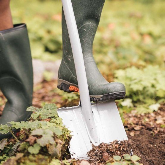Телескопічна лопата з заокругленим лезом Fiskars Xact (1066732) 1066732 фото