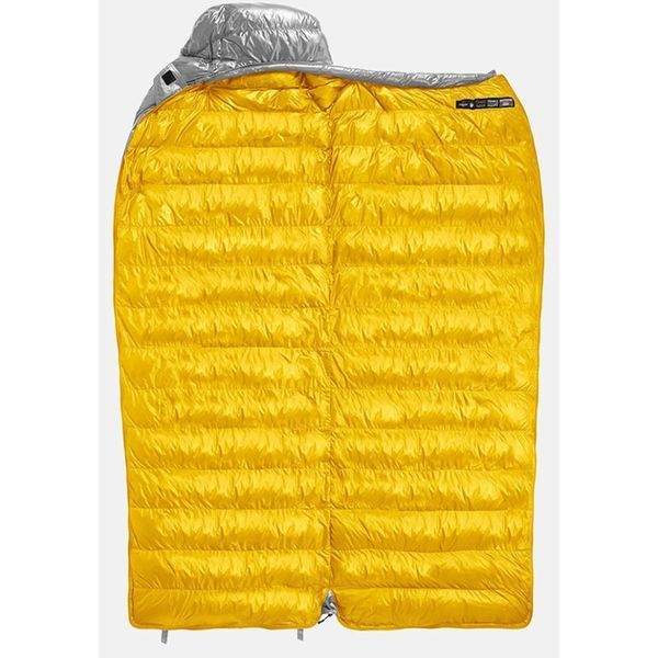 Спальник з натуральним пухом Naturehike CW700 CNK2450WS048, p-р L, жовто-сірий 6927595788103 фото