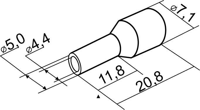 Наконечники трубчатыеі НТ 10,0-12 зеленые (100шт) A0060010099 фото
