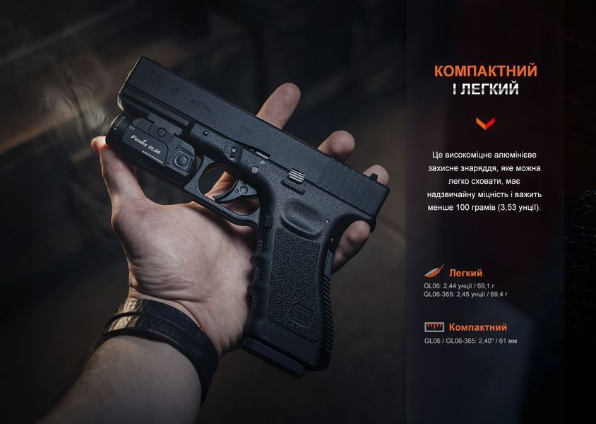 Ліхтар до пістолета Fenix GL06 GL06 фото
