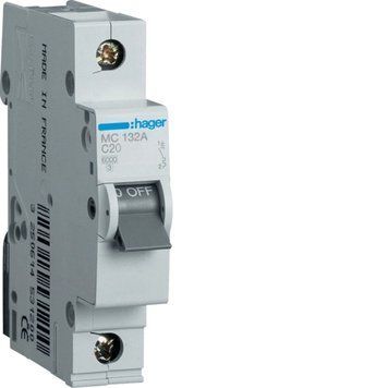 Автоматический выключатель AC Hager MCN132 1P 32A 220V MCN132 фото