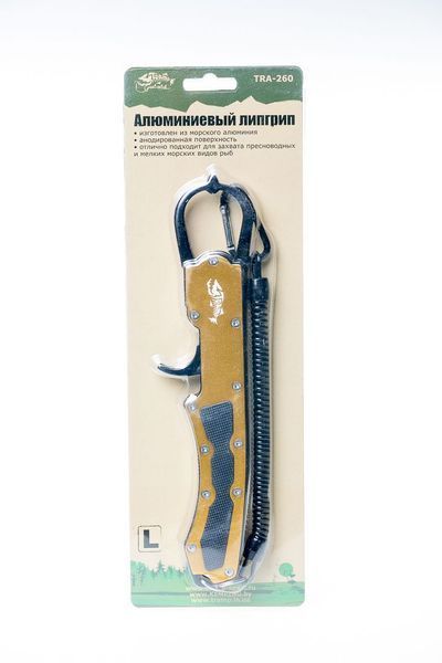 Липгрип Tramp алюминиевый, M (TRA-259) красный 16,5 см TRA-259 фото
