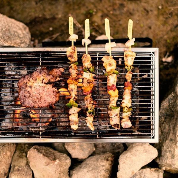 Гриль портативный Naturehike Picnic BBQ Grill NH20CJ006, р-р L, сталь 6927595767672 фото