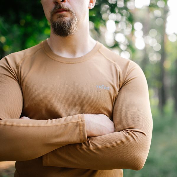 Футболка Tribe Coolpass LS T-KI-0007-coyote, 2XL T-KI-0007-coyote-2XL фото