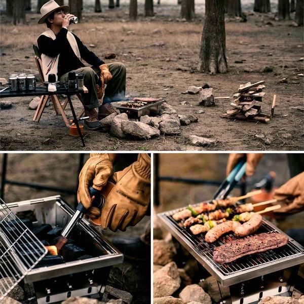 Гриль портативный Naturehike Picnic BBQ Grill NH20CJ006, р-р L, сталь 6927595767672 фото