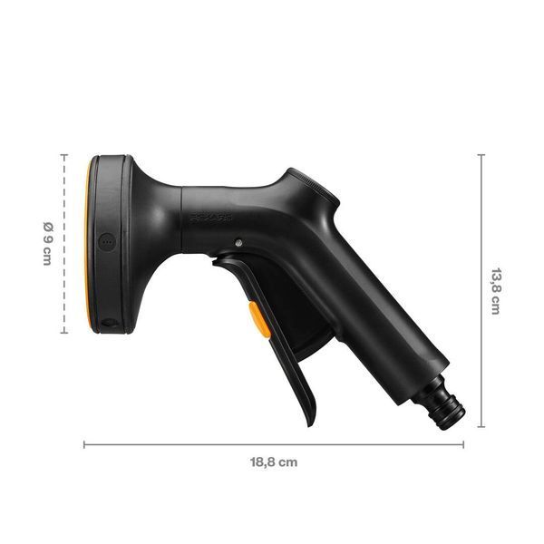 Багатофункціональний пістолет-розпилювач Fiskars регульований (1070836) 1070836 фото