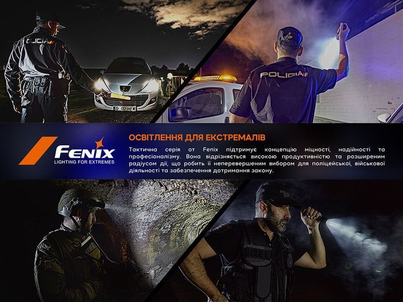 Fenix ​​T6 тактическая ручка с фонариком черная T6-Black фото