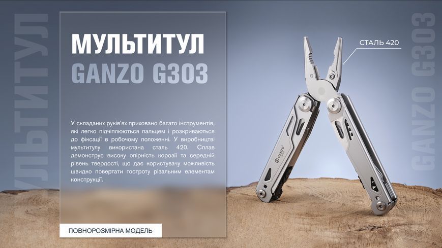 Мультитул Multi Tool Ganzo G303 G303 фото
