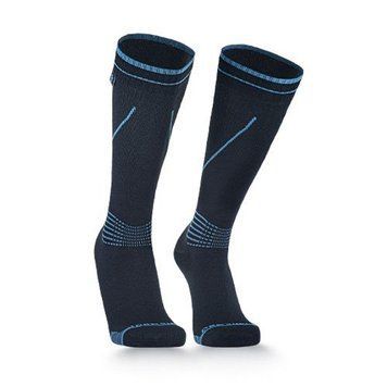 Водонепроникні шкарпетки Dexshell Longlite Socks 2.0, блакитні полоски, розмір S (36-38) DS72506JBB-S фото