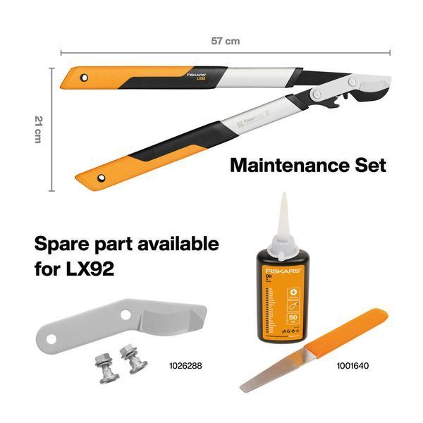 Сучкоріз Fiskars PowerGearX &trade; площинний (S) LX92 112260 (1020186) 1020186 фото
