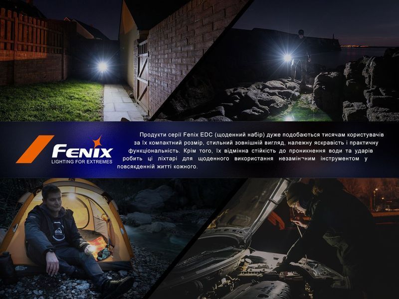 Фонарь наключительный Fenix ​​E03R V2.0, серый E03RV20GR фото