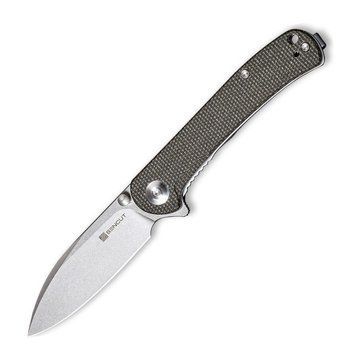 Ніж складаний кишеньковий Sencut Scepter, (7.5 см) 9Cr18MoV / Micarta сірий SA03F фото