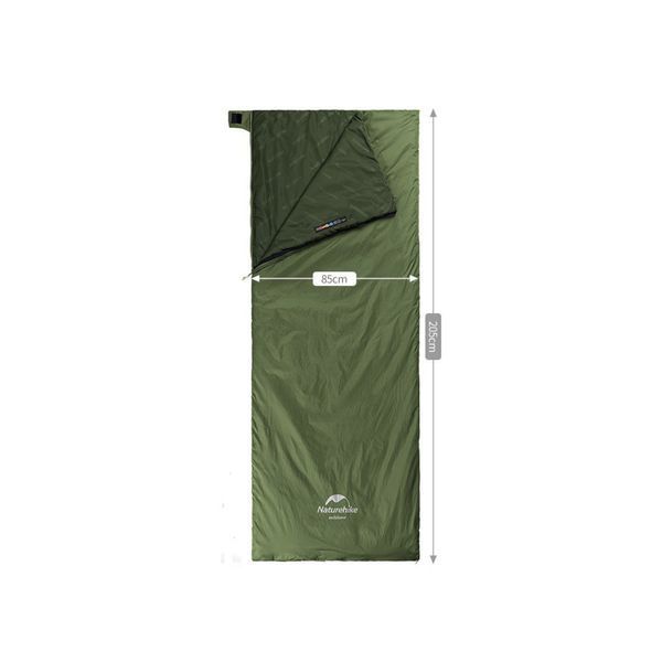 Спальник сверхлегкий Naturehike Summer LW180 NH21MSD09 левый, (15&deg;C), p-p XL, зеленый 6927595777961-L фото