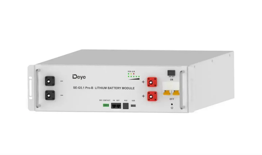 Комплект: аккумуляторная батарея Deye SE-G5.1Pro-B + гибридный низковольтный инвертор Growatt SPF6000 ES PLUS 6 кВт 1 фаза арт.660 фото