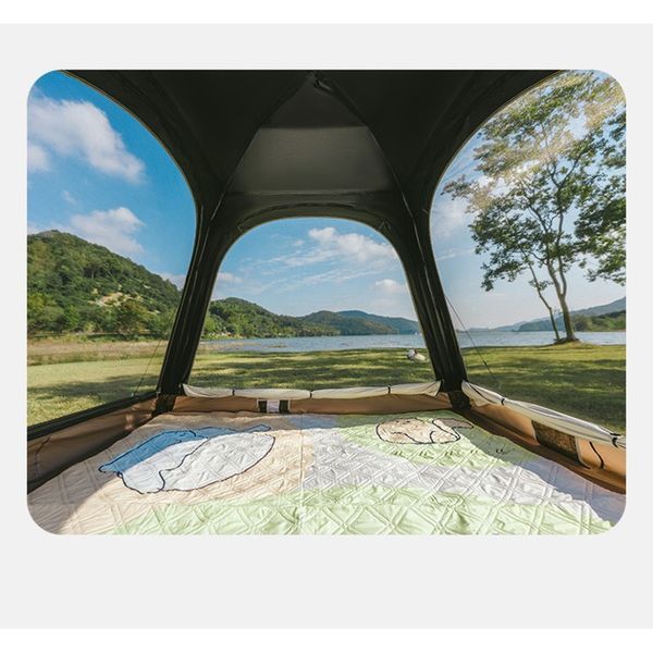 Палатка трехместная автоматическая с тентом Naturehike Ango CNK2550WS010, L, коричневая 6975641887799 фото
