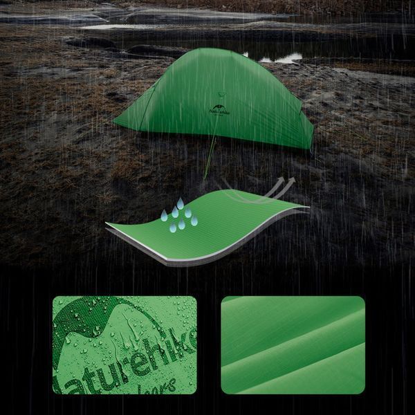 Намет надлегкий двомісний&nbsp;Naturehike Cloud Up Base&nbsp;2 CNK2450WS032, зелений 6927595798720 фото