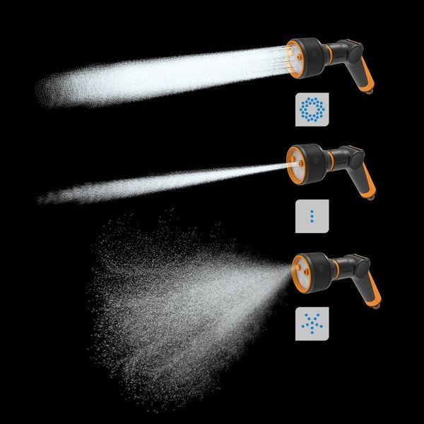 Пистолет-распылитель Fiskars для полива регулируемый с 3 функциями (1065486) 1065486 фото