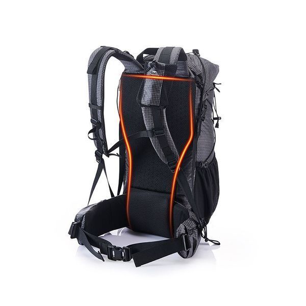 Рюкзак туристический Naturehike Rock NH19BP095, 60+5 л, графит в клетку 6927595761649 фото