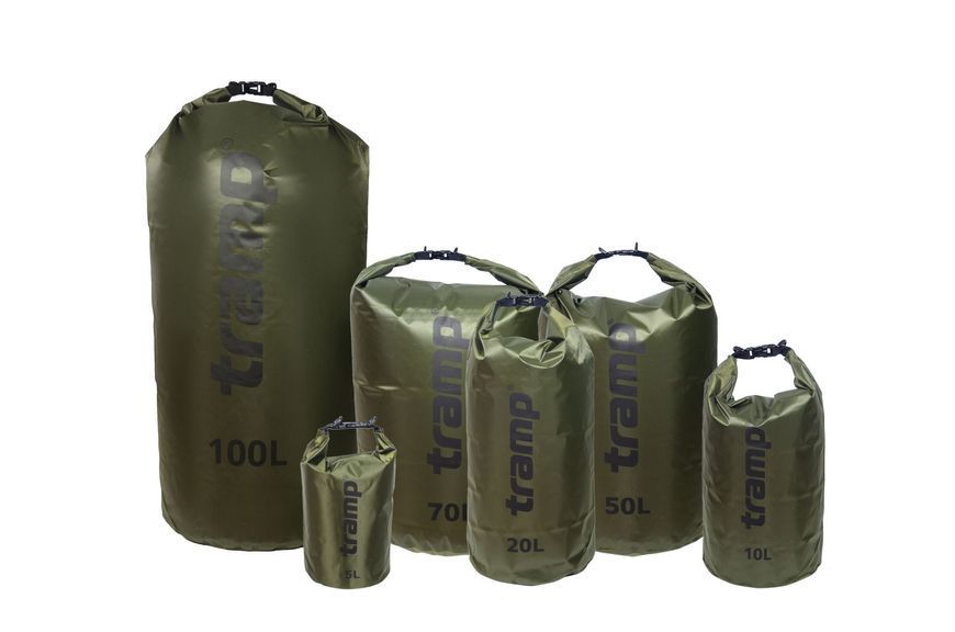 Гермомешок Tramp PVC Diamond Rip-Stop 50, Оливковый TRA-208-olive фото